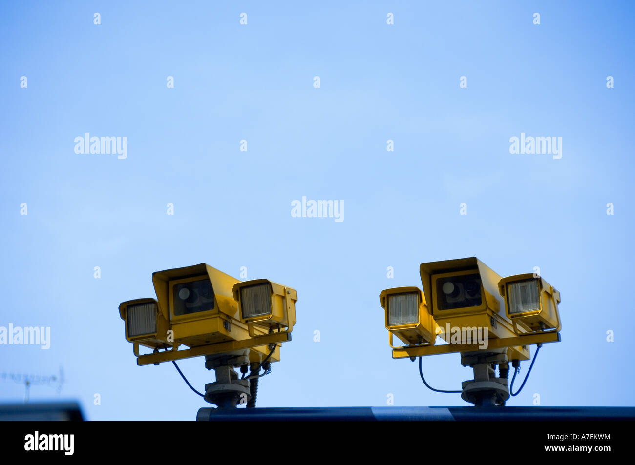 SPECS traffic surveillance average speed cameras, London, England Stock Photo