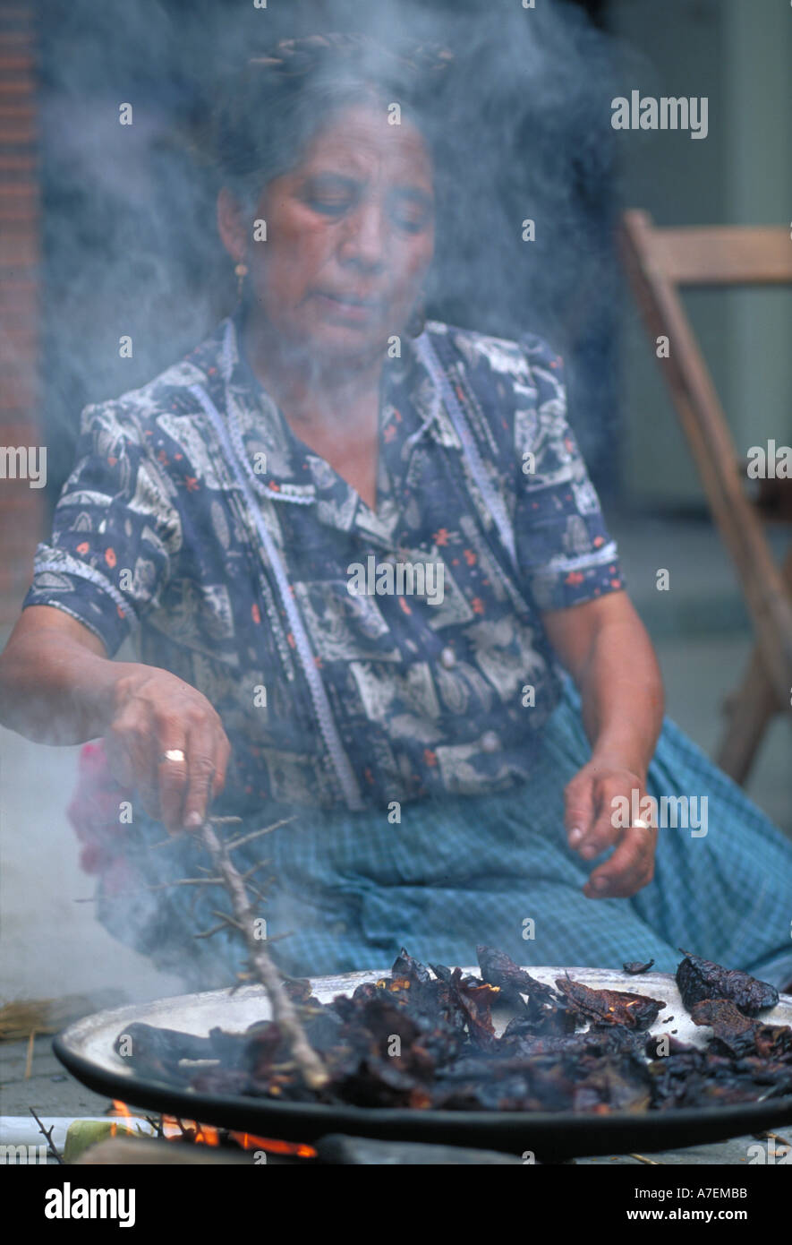 Mexican Comal Cooking Stock Photo - Download Image Now