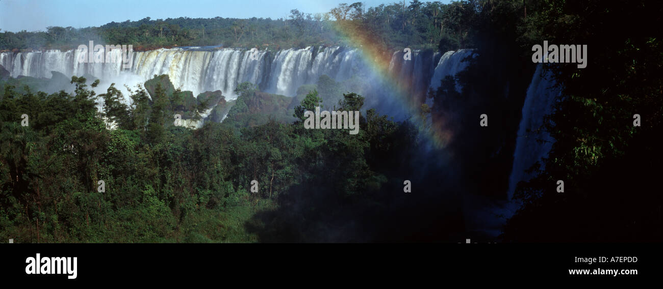 Argentina, Missiones, Iguazu, Iguazu Falls, on the Argentine-Brazil border, in Iguazu National Park. Stock Photo