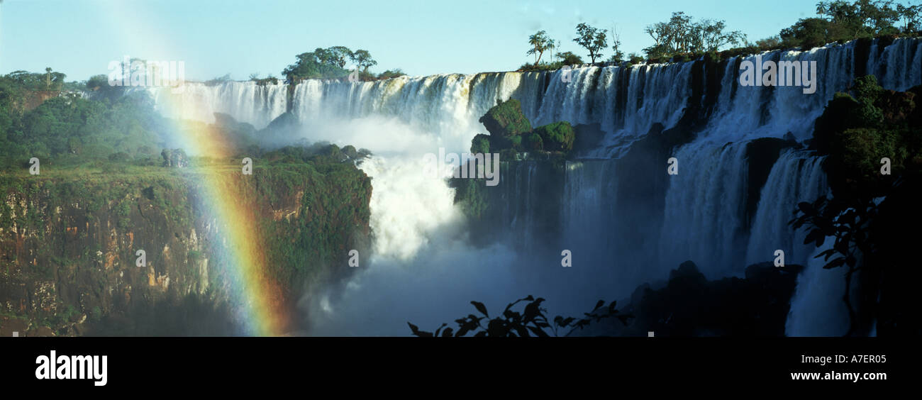 Argentina, Missiones, Iguazu, Iguazu Falls, on the Argentine-Brazil border in Iguazu National Park. Stock Photo