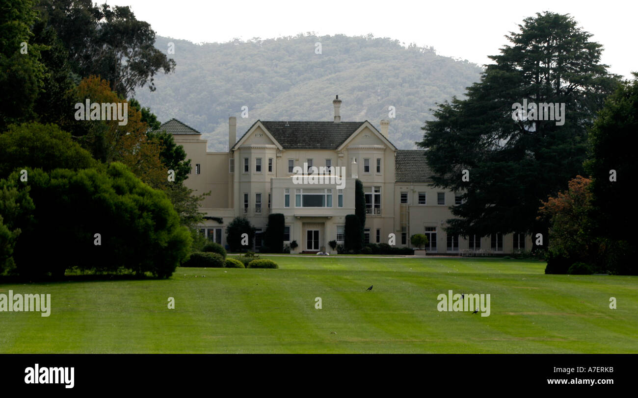 The official residence of the Australian Governor General at Yarralumla Stock Photo