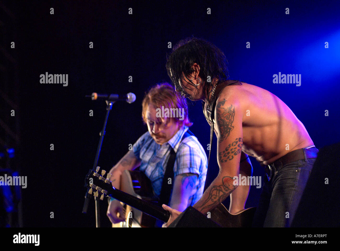 Lars Winnebäck and Dregen in Backyard Babies 2006 Stock Photo