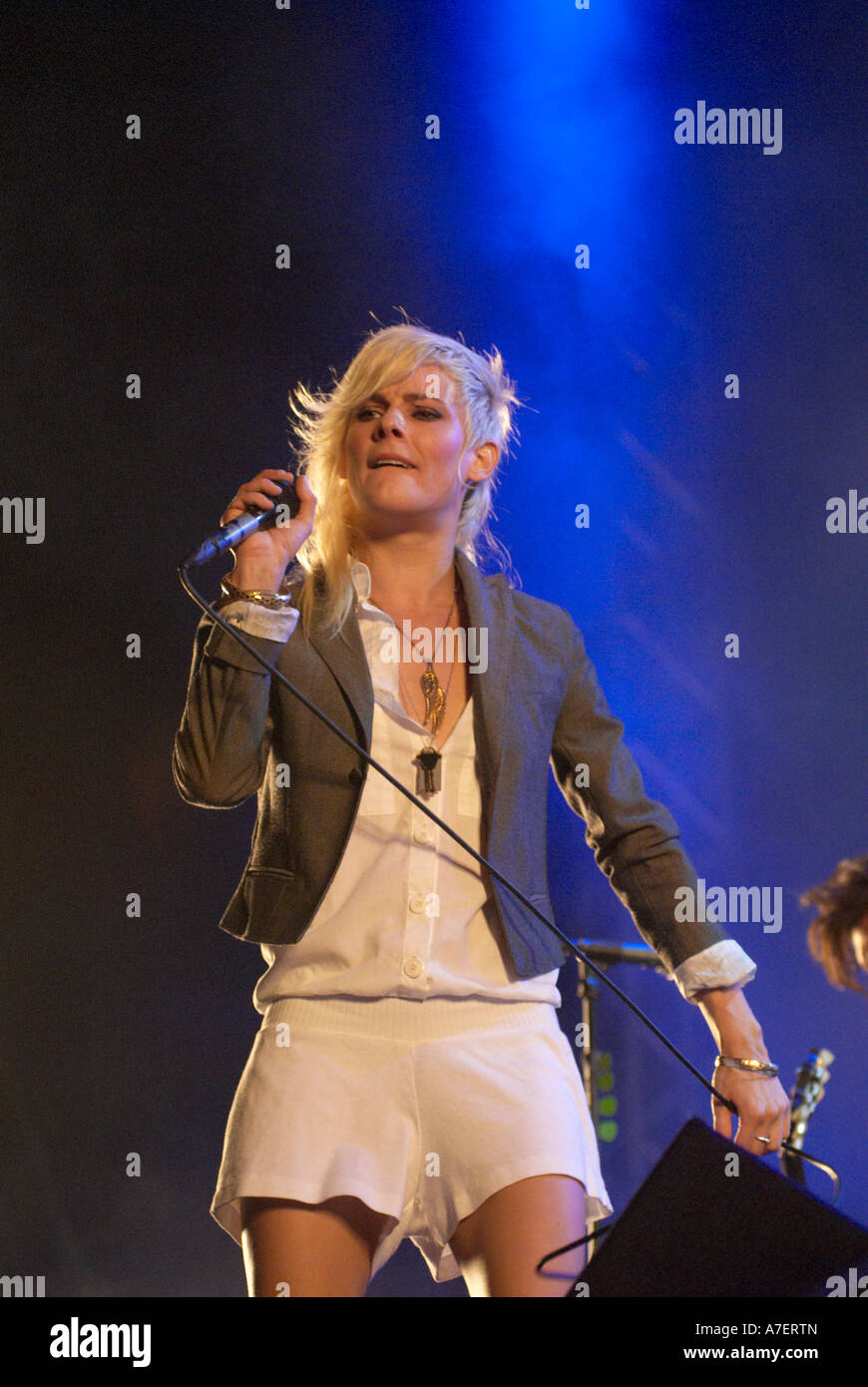Maja Ivarsson in The Sounds 2006 Stock Photo