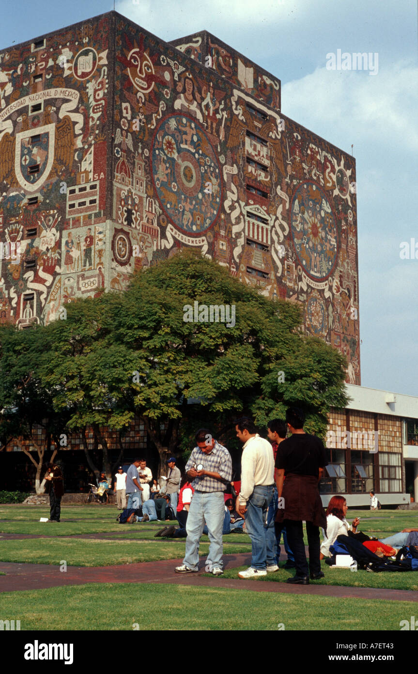 Mexico, North America. Universidad Nacional Autonomo de Mexico, or Mexico National Autonomous University. Stock Photo