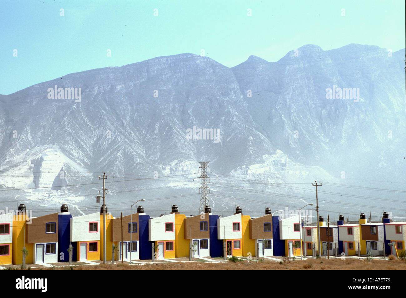 Mexico, Nuevo Leon, Monterrey, North America. Housing in Mexican