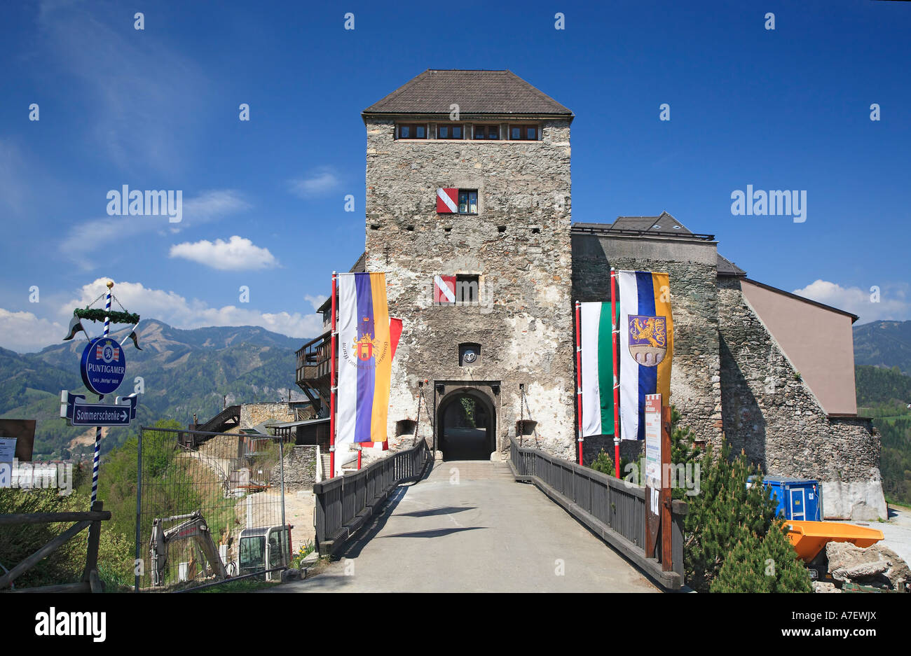 Castle Oberkapfenberg, Kapfenberg, Styria, Austria Stock Photo