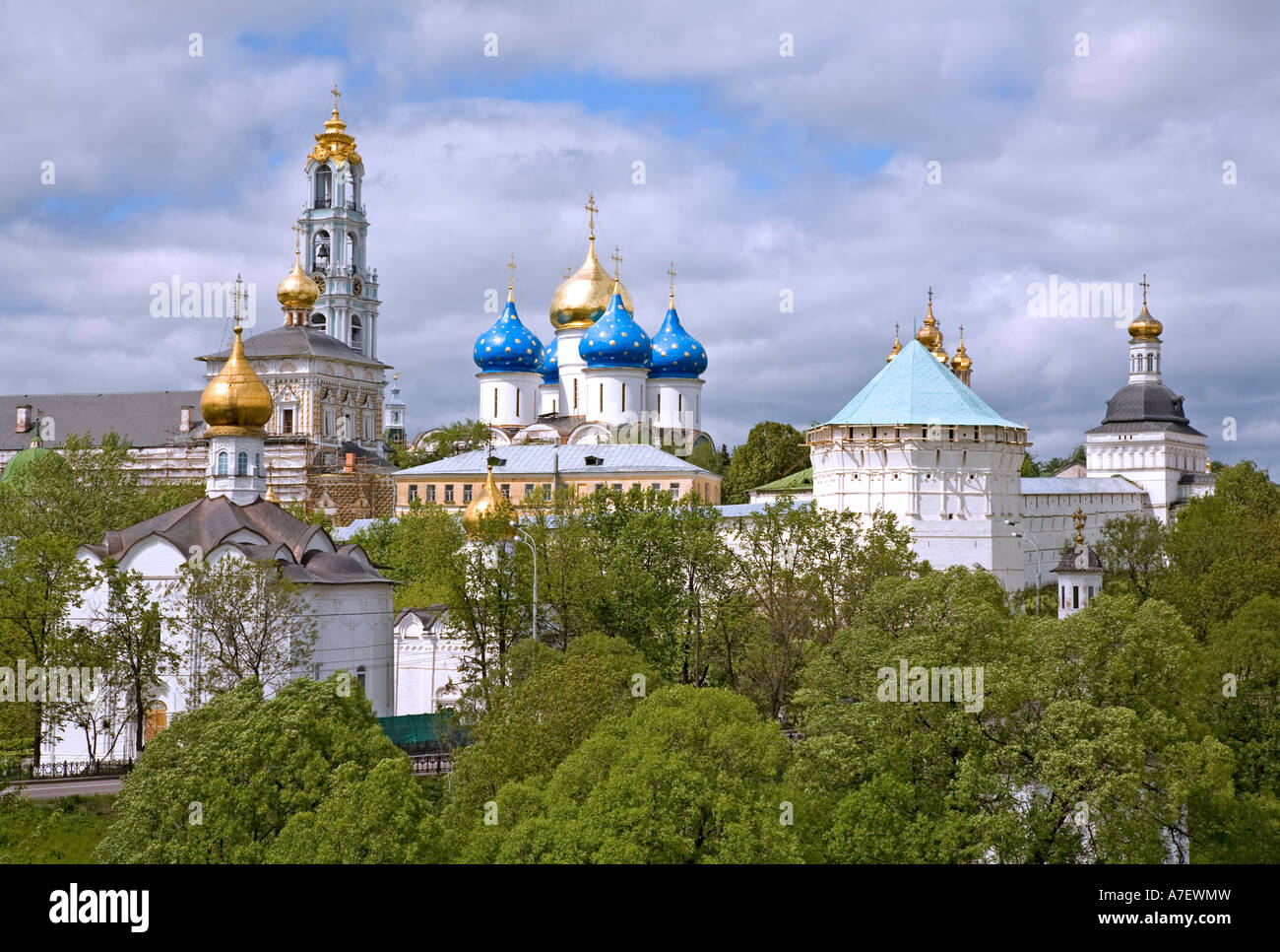 Posad Holy Trinity Monastery, Sergiyev Posad, Moscow Oblast, Russia Stock ...