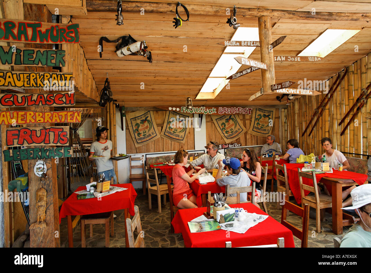 German bakery in Nuevo Arenal, Costa Rica Stock Photo Alamy