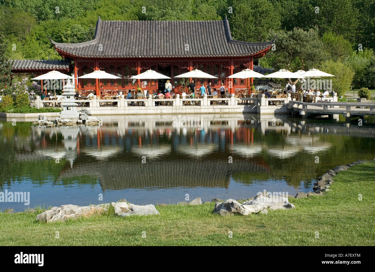 Chinese Garden, Berlin, Germany Stock Photo Alamy