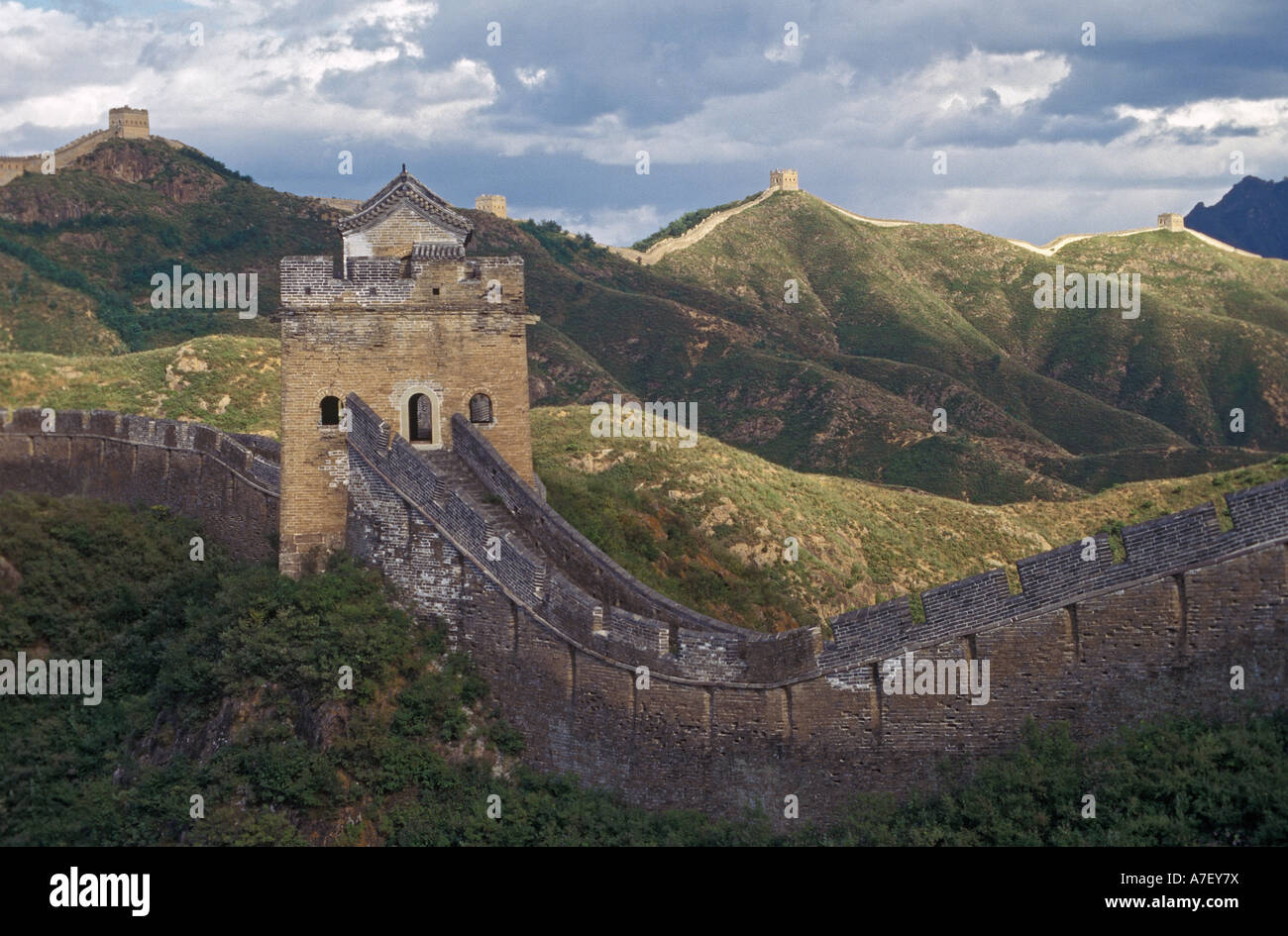 Great wall of China, near Jin San Ling about 70km north of Beijing