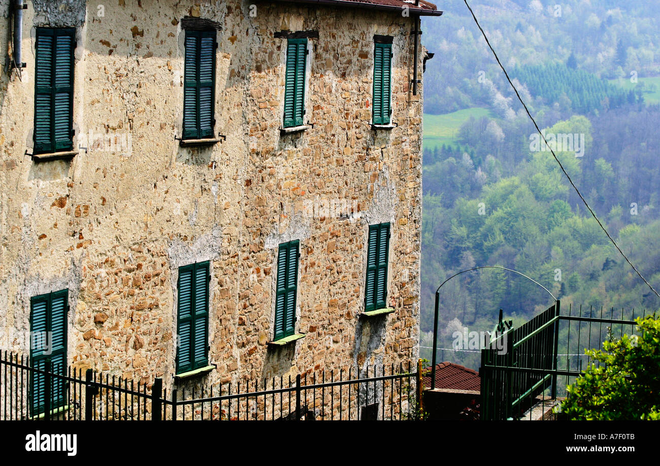 Piemonte house Italy Stock Photo