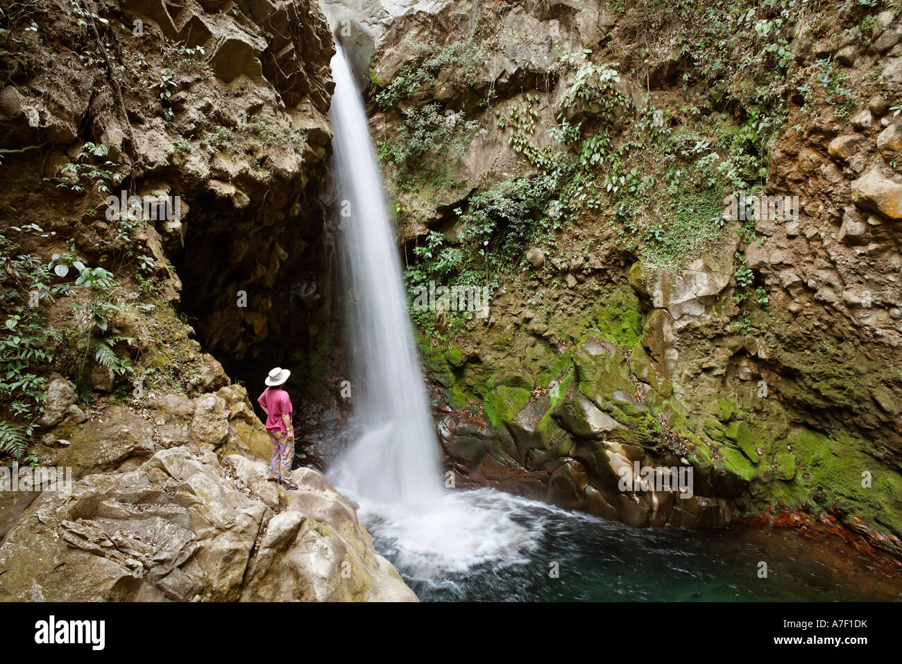 Waterfall, Hacienda Guachipelin, Rincon de la Vieja, Guanacaste, Costa