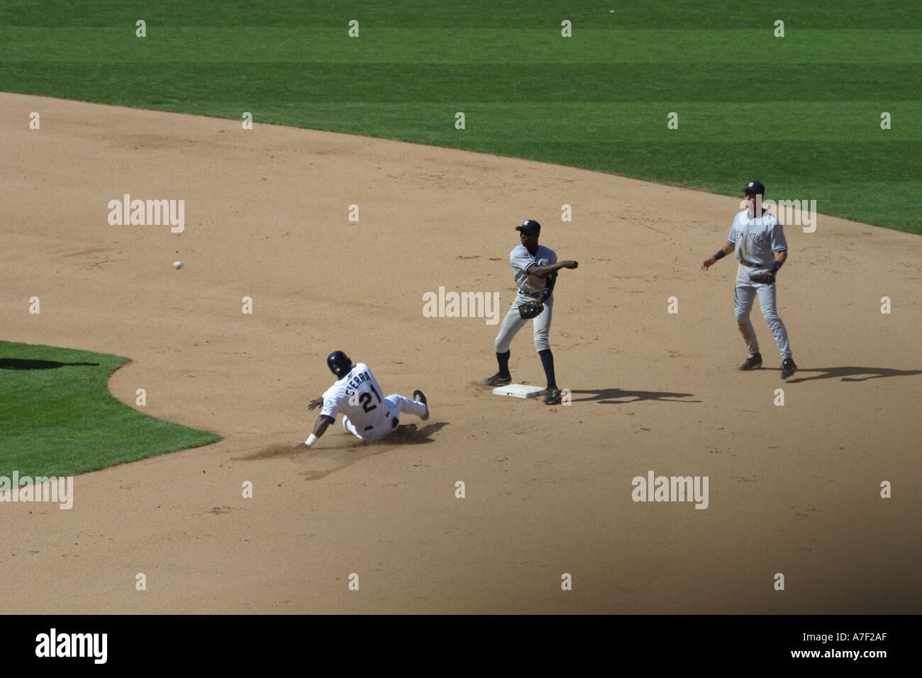Seattle Mariner vs New York Yankee baseball game at Safeco Field in