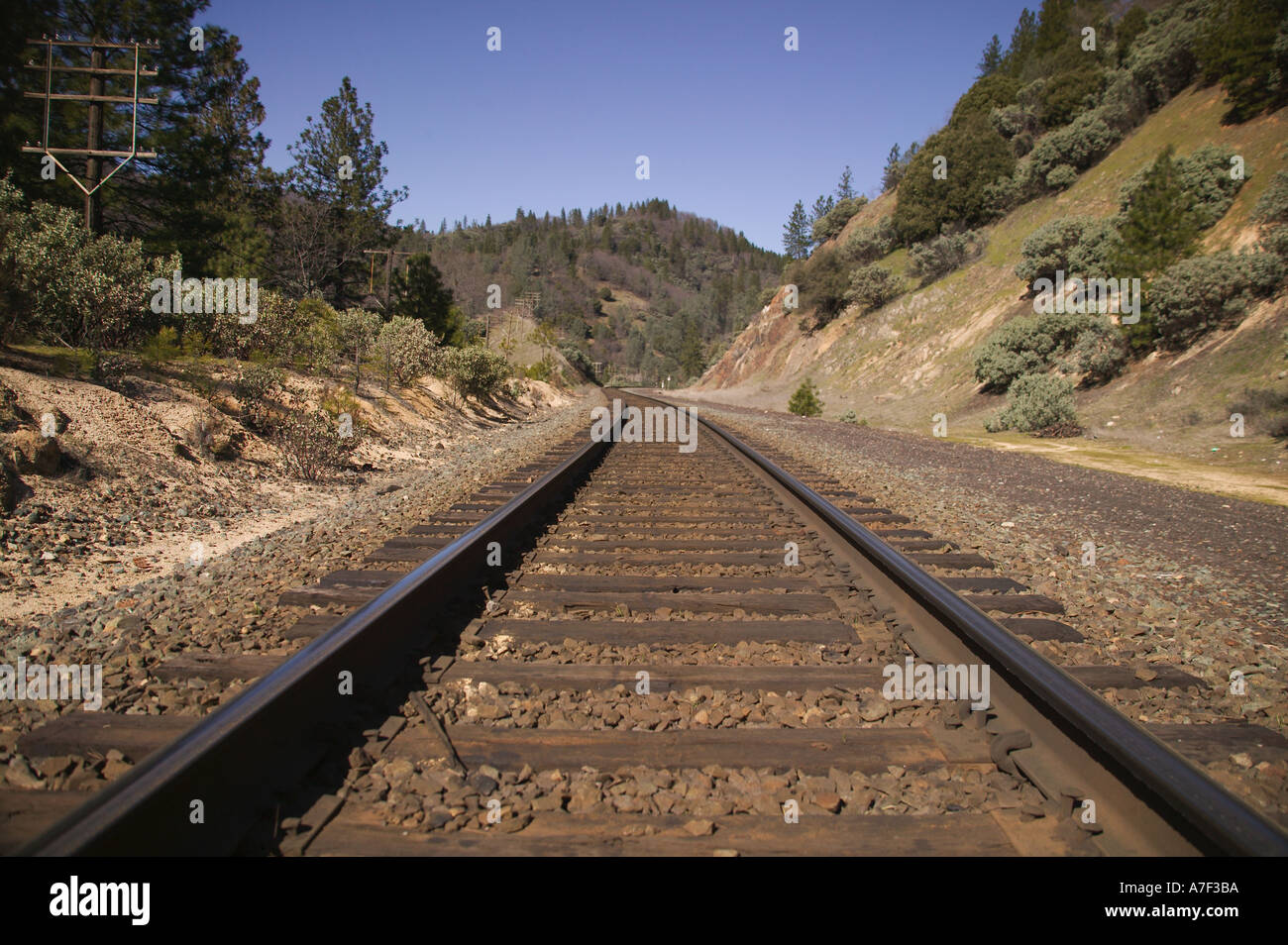Railroads tracks connected direction hires stock photography and