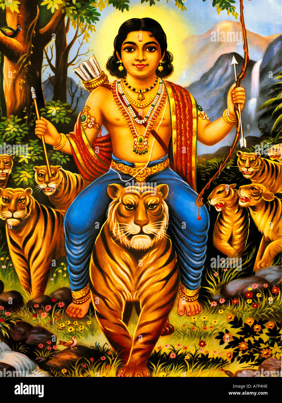 Ayopa hindu god bow arrows hi-res stock photography and images - Alamy