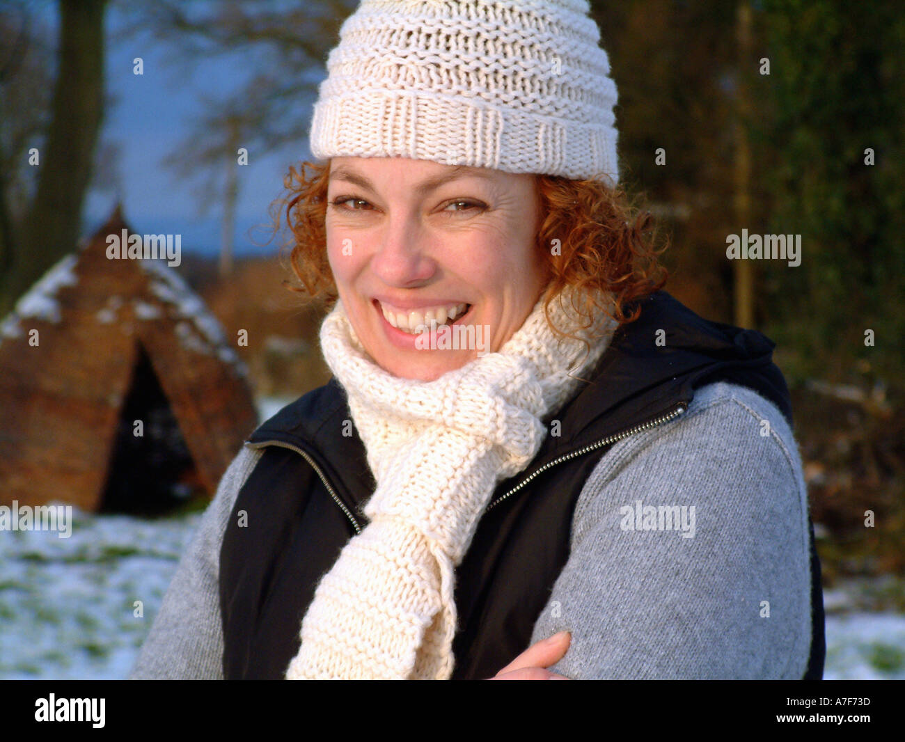 Healthy mature woman winter hi-res stock photography and images - Alamy