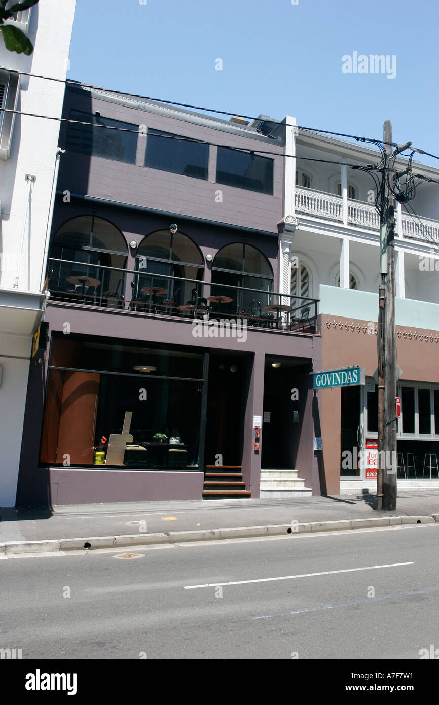 Govinda's restaurant and movie theatre, Darlinghurst, Sydney New South Wales Australia Stock Govinda's restaurant and movie theatre, Darlinghurst, Sydney New South Wales Australia Stock