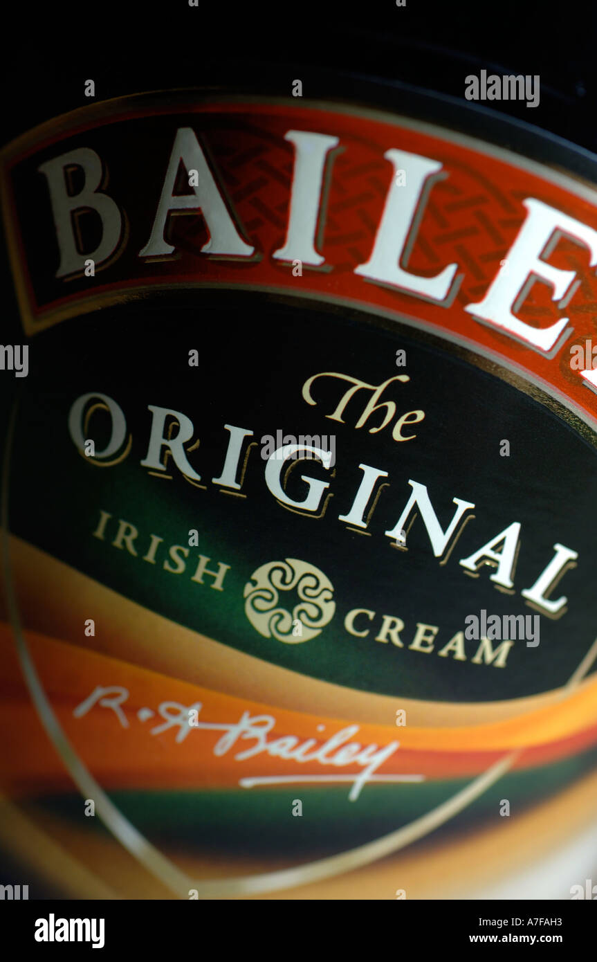 Baileys Irish Cream liqueur Stock Photo