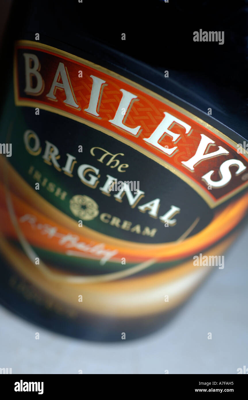Baileys Irish Cream liqueur Stock Photo