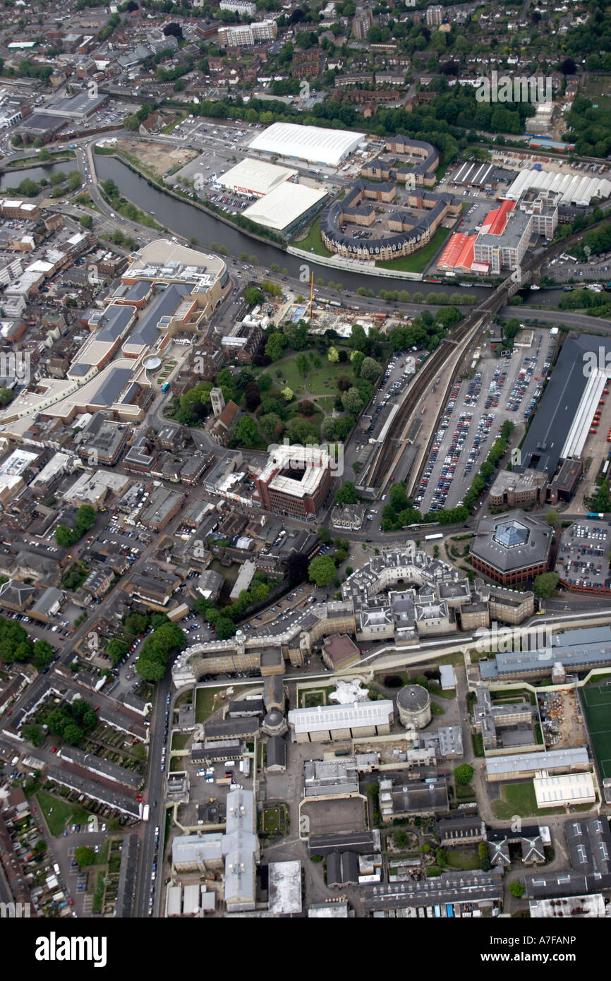 High level oblique aerial view west of superstore Royal Mail Depot