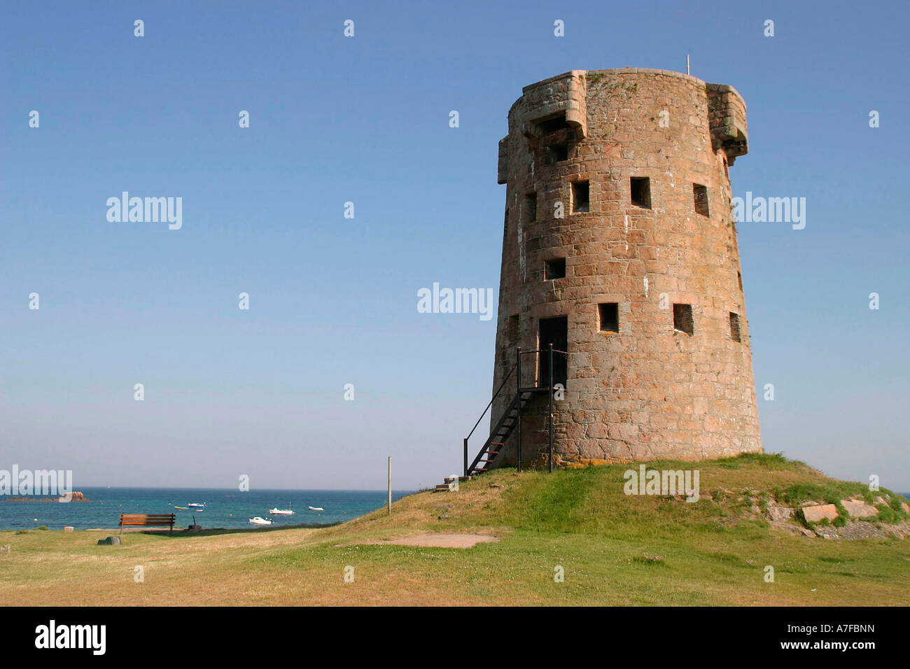 Martello Tower, Jersey Stock Photo - Alamy