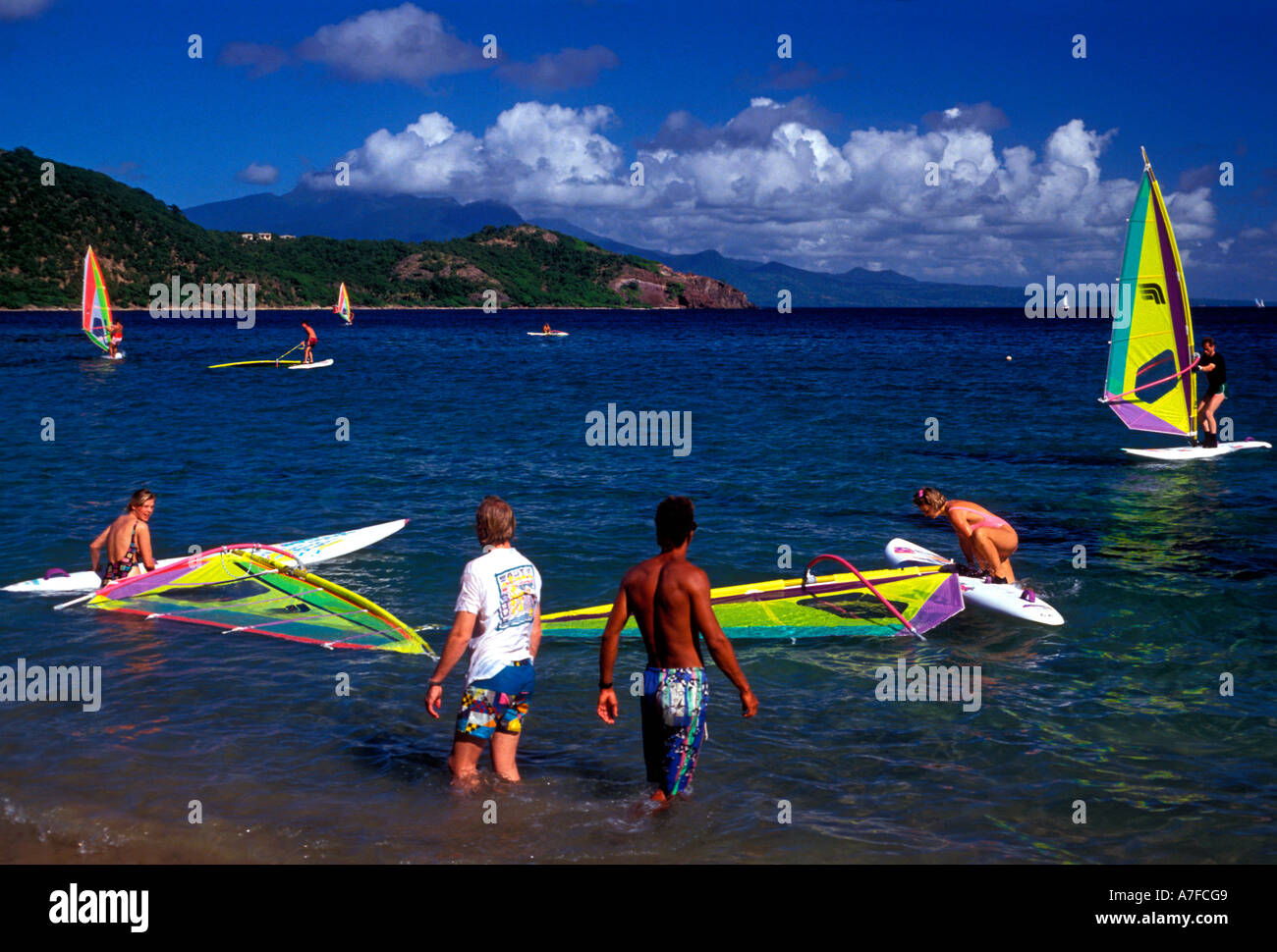 Guadeloupe windsurfer caribbean hires stock photography and images Alamy