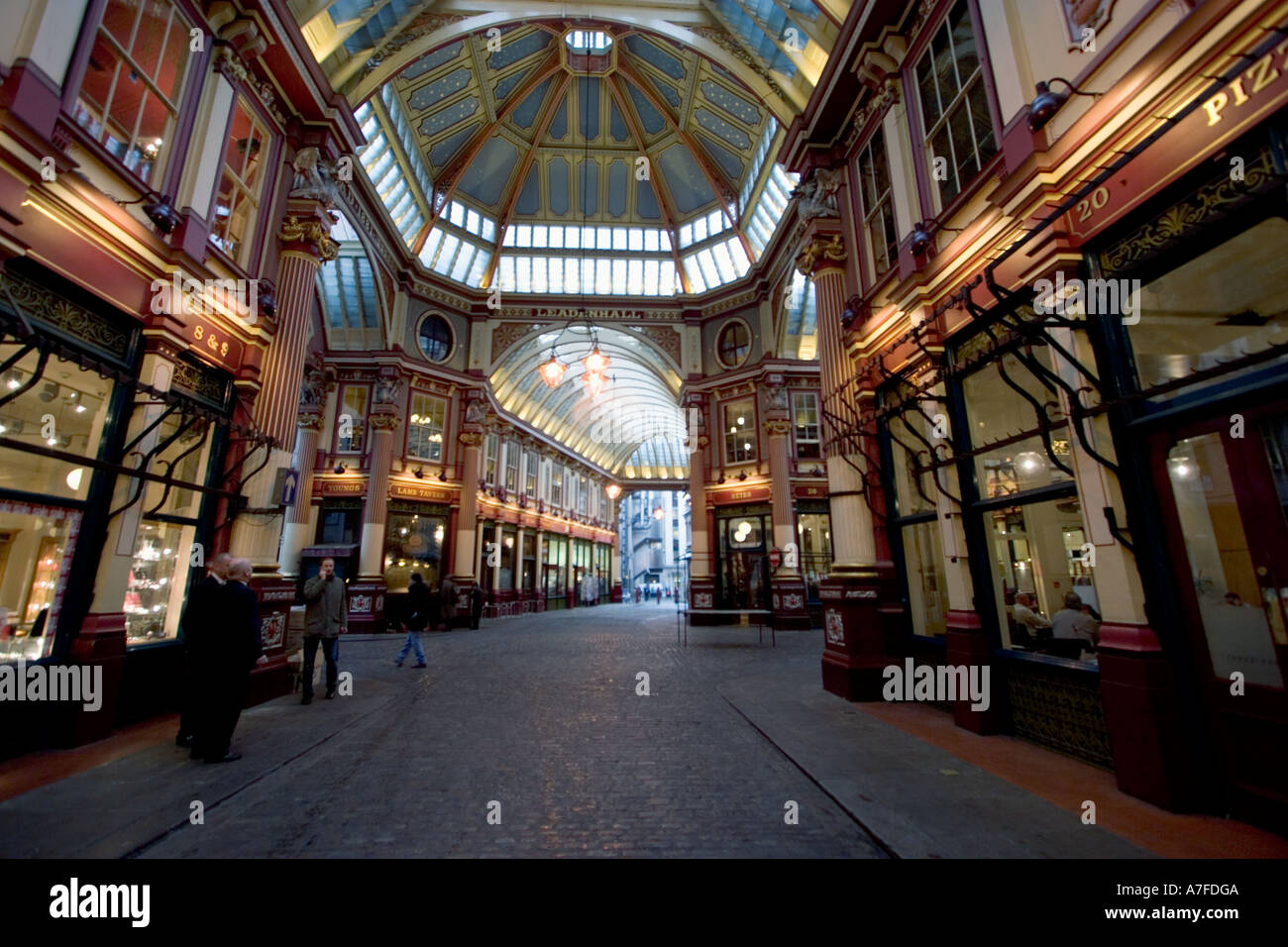 Leadenhall Market City of London this historic wrought iron structure ...