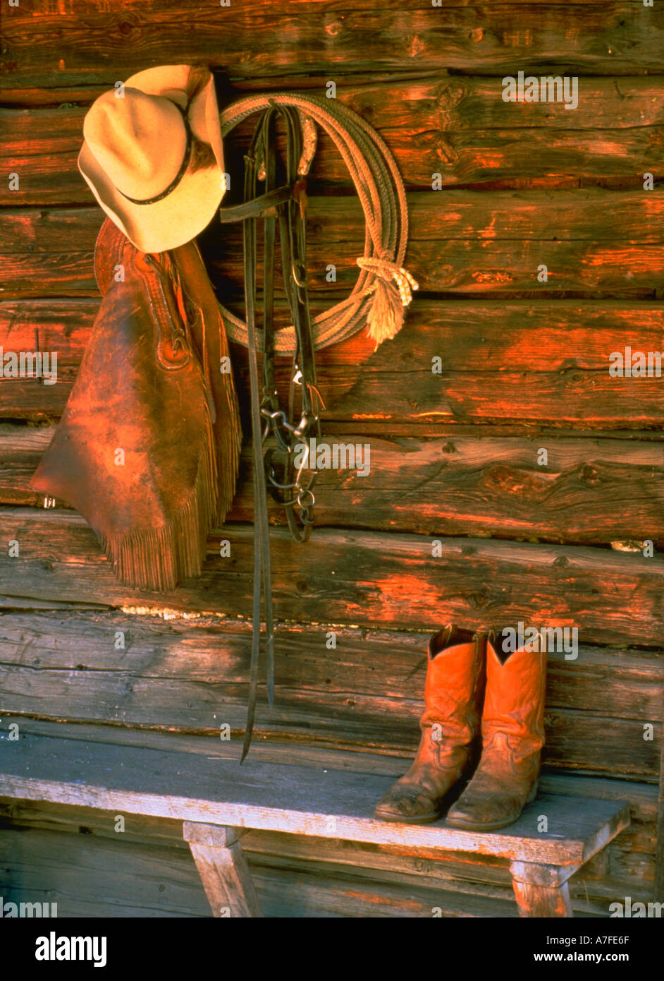 old akubra hat and R M Williams boots outback Australia dsc 2362