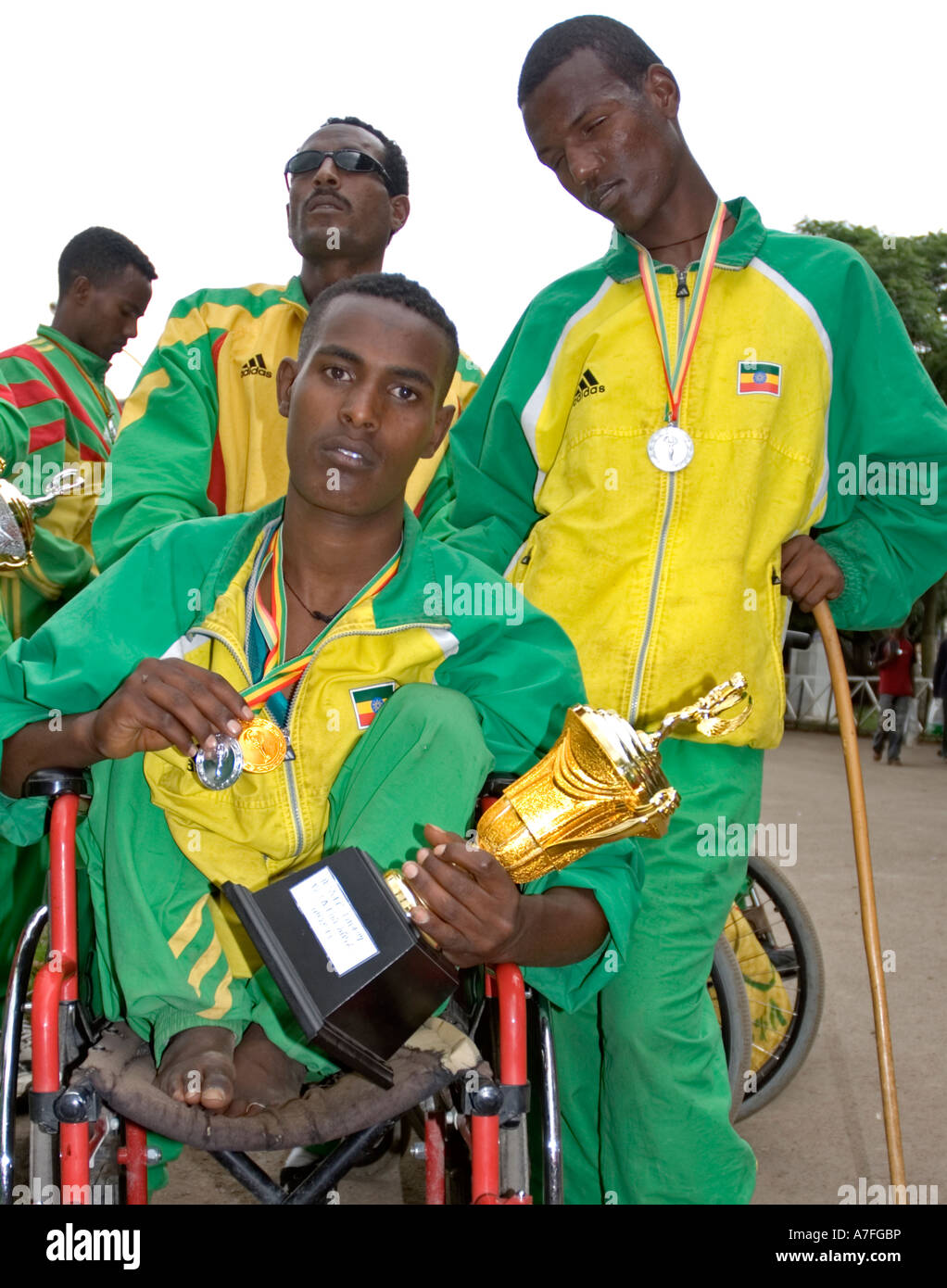 Disabled Ethiopian Athletes Stock Photo Alamy