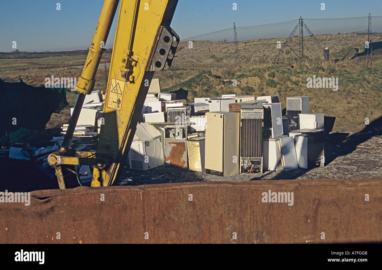 NORTH WALES UK January Unwanted fridges and freezers at the local