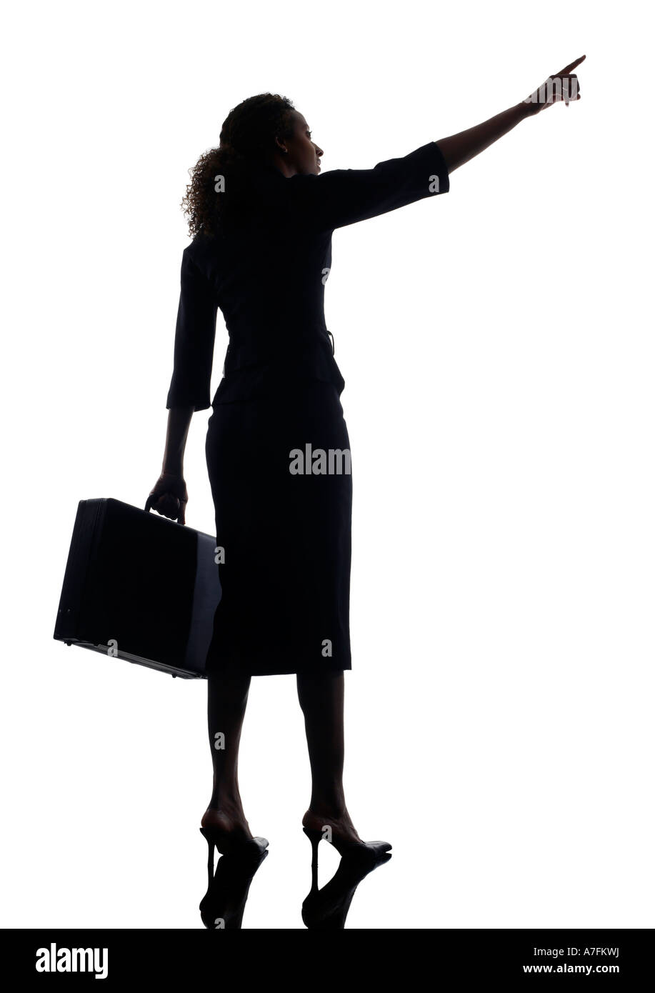 Business woman silhouette hi-res stock photography and images - Alamy