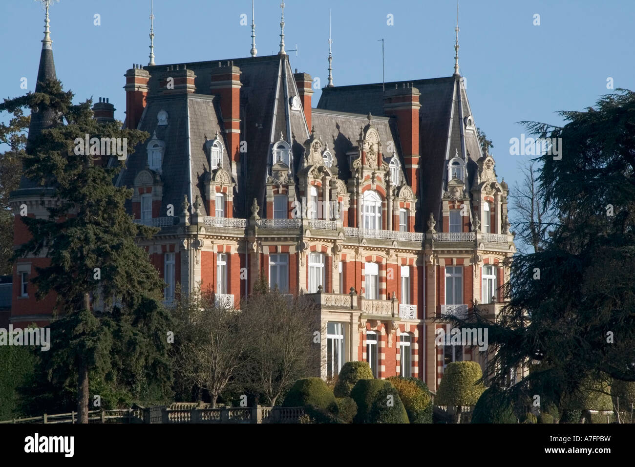 Grounds chateau impney worcestershire midlands hires stock photography