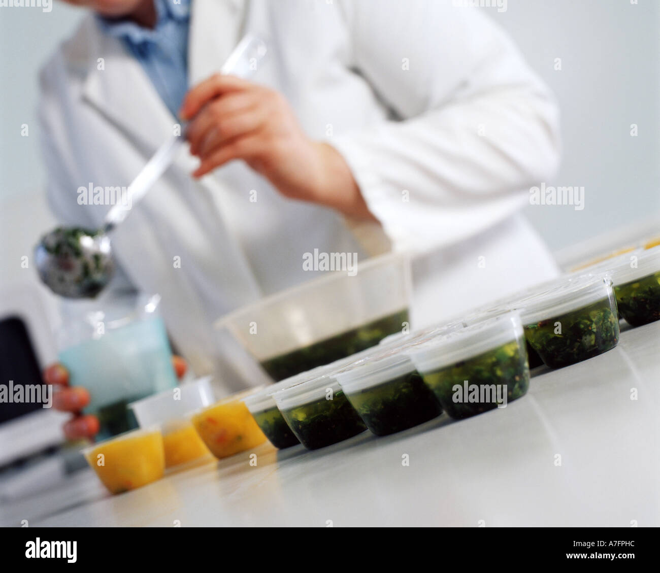 Food Laboratory Technician Stock Photo