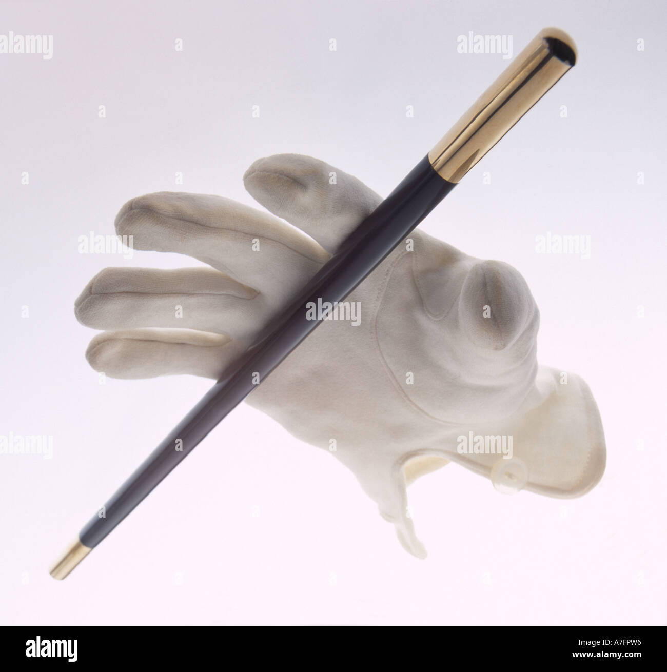 Magic Glove and Wand Stock Photo