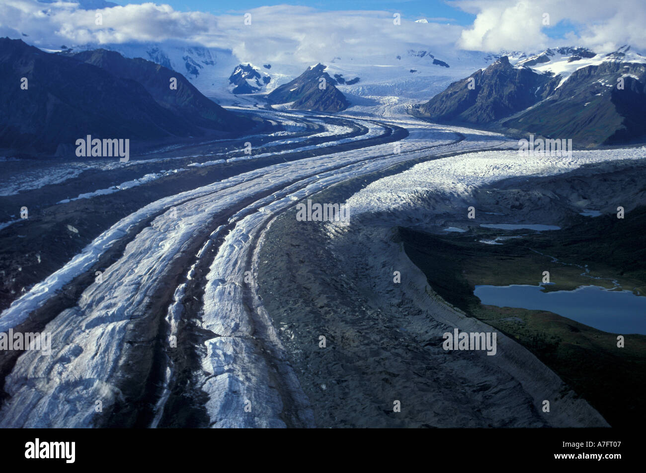 Alaska, WrangellSt. Elias NP, Kennicott Glacier Stock Photo Alamy