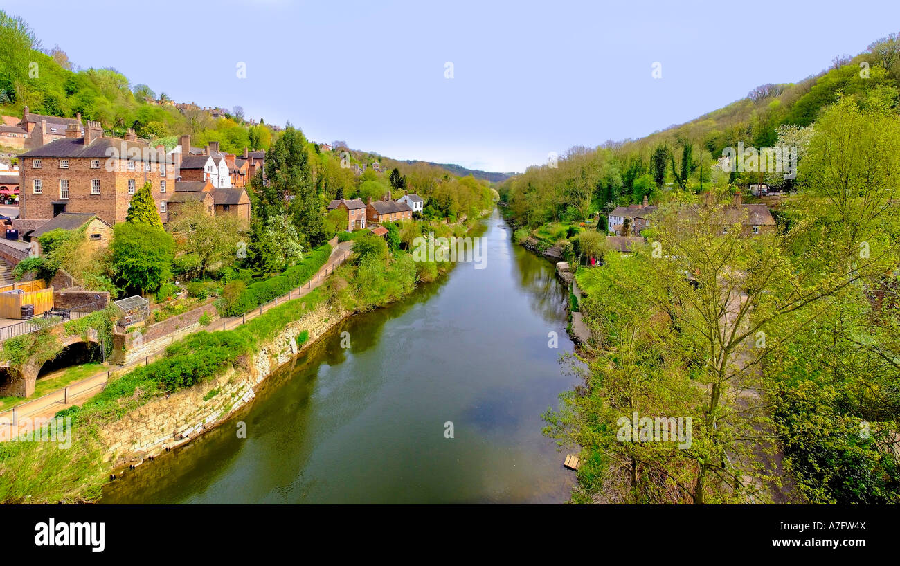 river severn ironbridge shropshire england uk Stock Photo Alamy