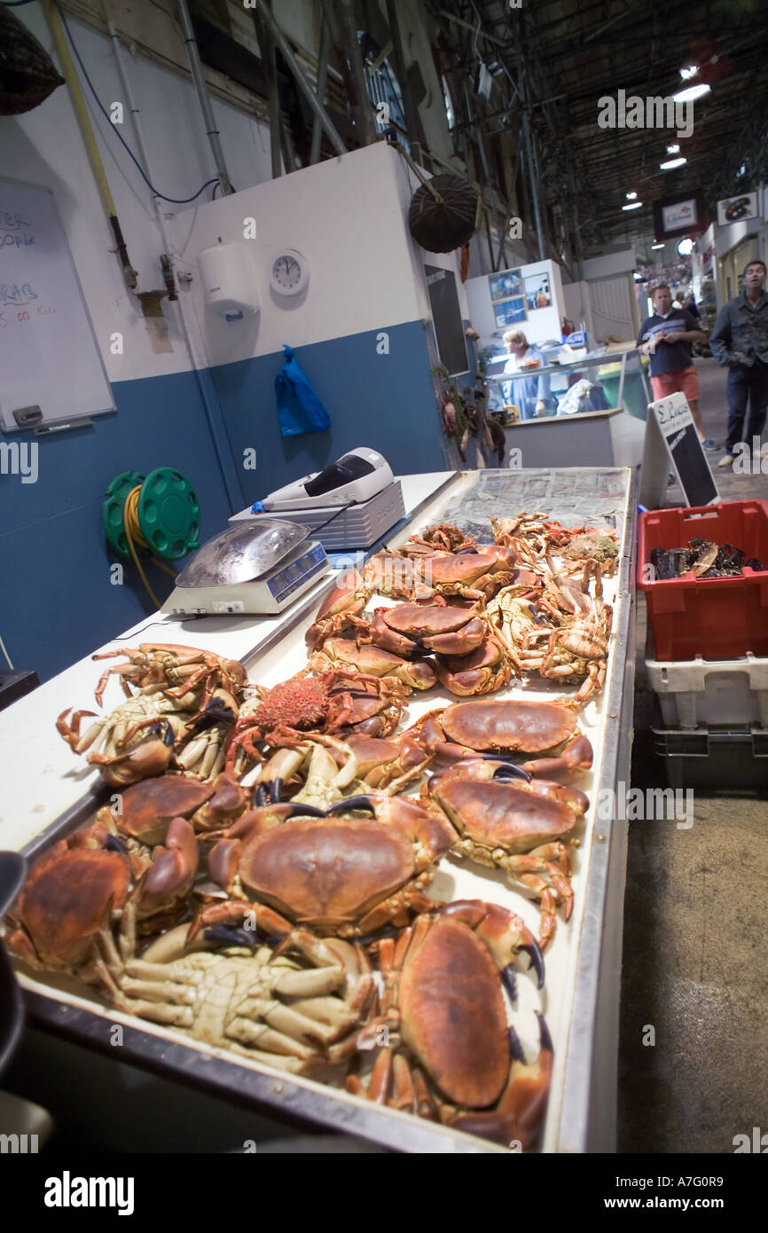 FISH MARKET STPETER PORT GUERNSEY CHANNEL ISLANDS GREATBRITAIN Stock