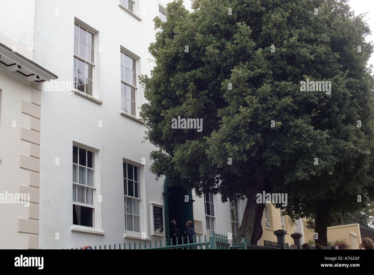 STREET FACADE OF  HAUTEVILLE  HOUSE OF  VICTOR HUGO   GUERNSEY  CHANNEL ISLANDS GREAT-BRITAIN Stock Photo