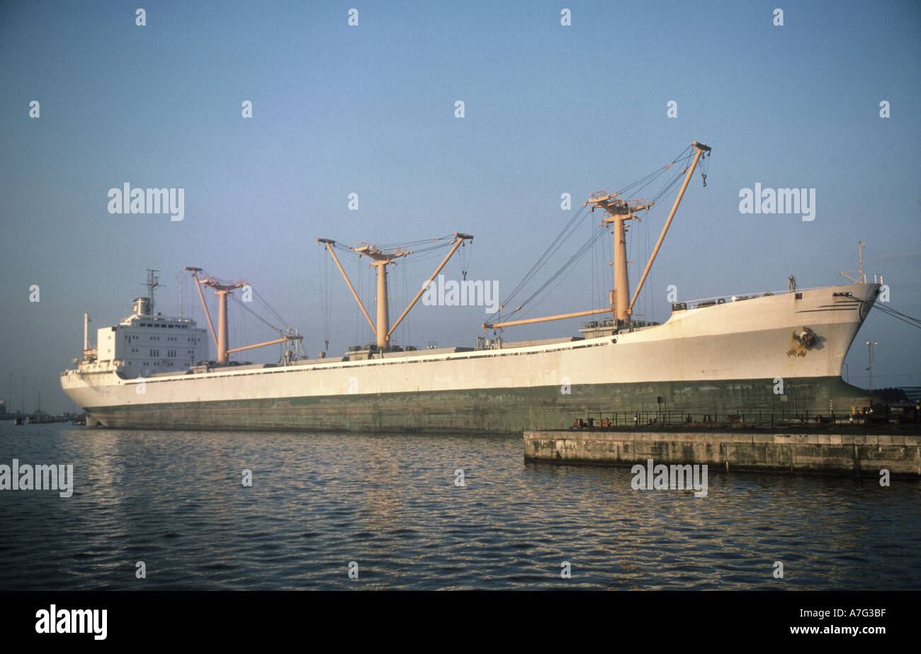 Bulk Cargo Ship Leith Edinburgh Scotland Stock Photo