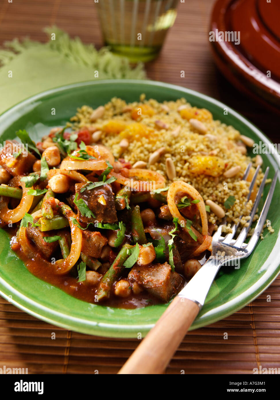 Vegetable Tagine with couscous Stock Photo Alamy
