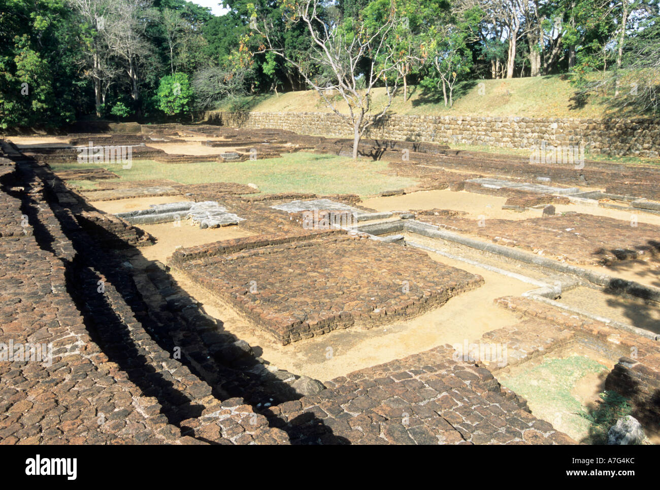 Elaborate irrigation channels in the water gardens of the 5th c. palace