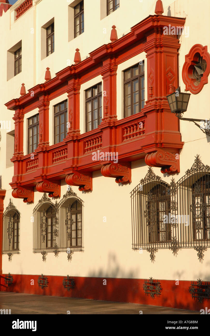 Colonial architecture city of La Serena Chile Stock Photo