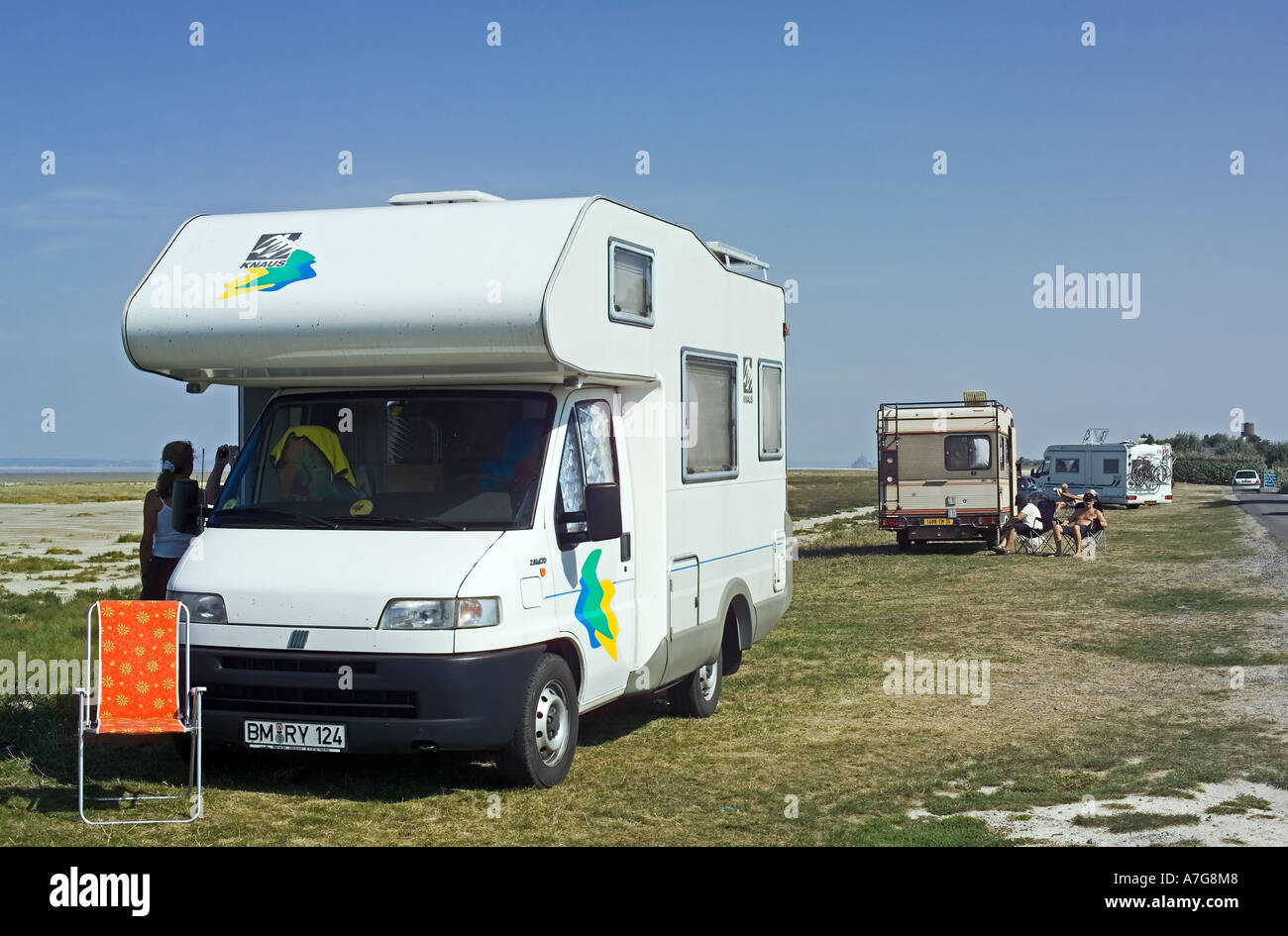 Mobile homes brittany hires stock photography and images Alamy