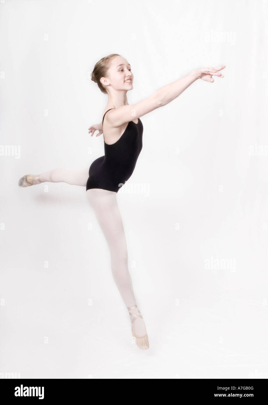 13-year old ballerina Stock Photo