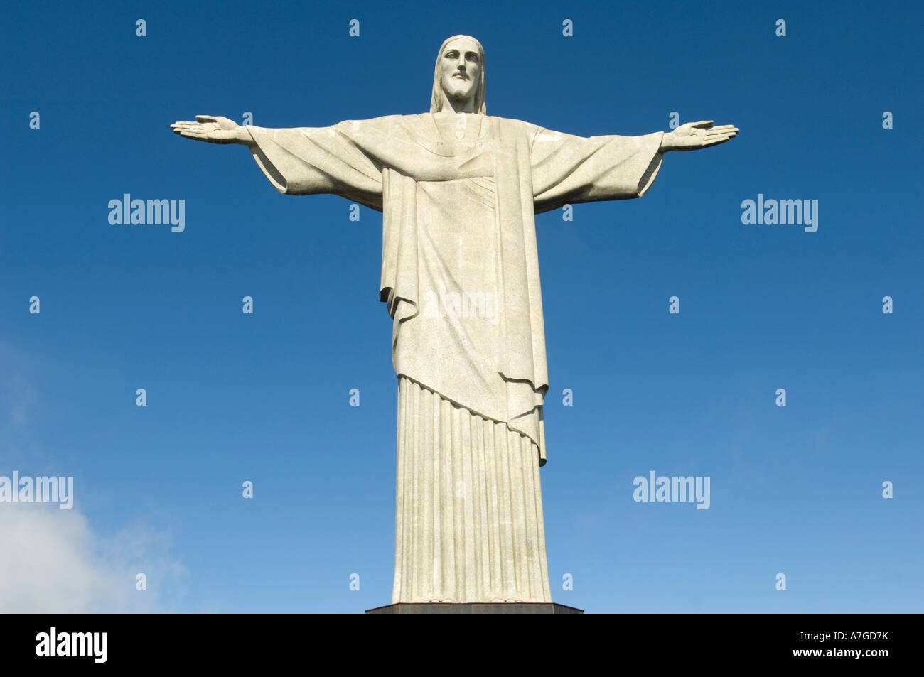 A view of the Christ the Redeemer (Cristo Redentor) statue overlooking ...