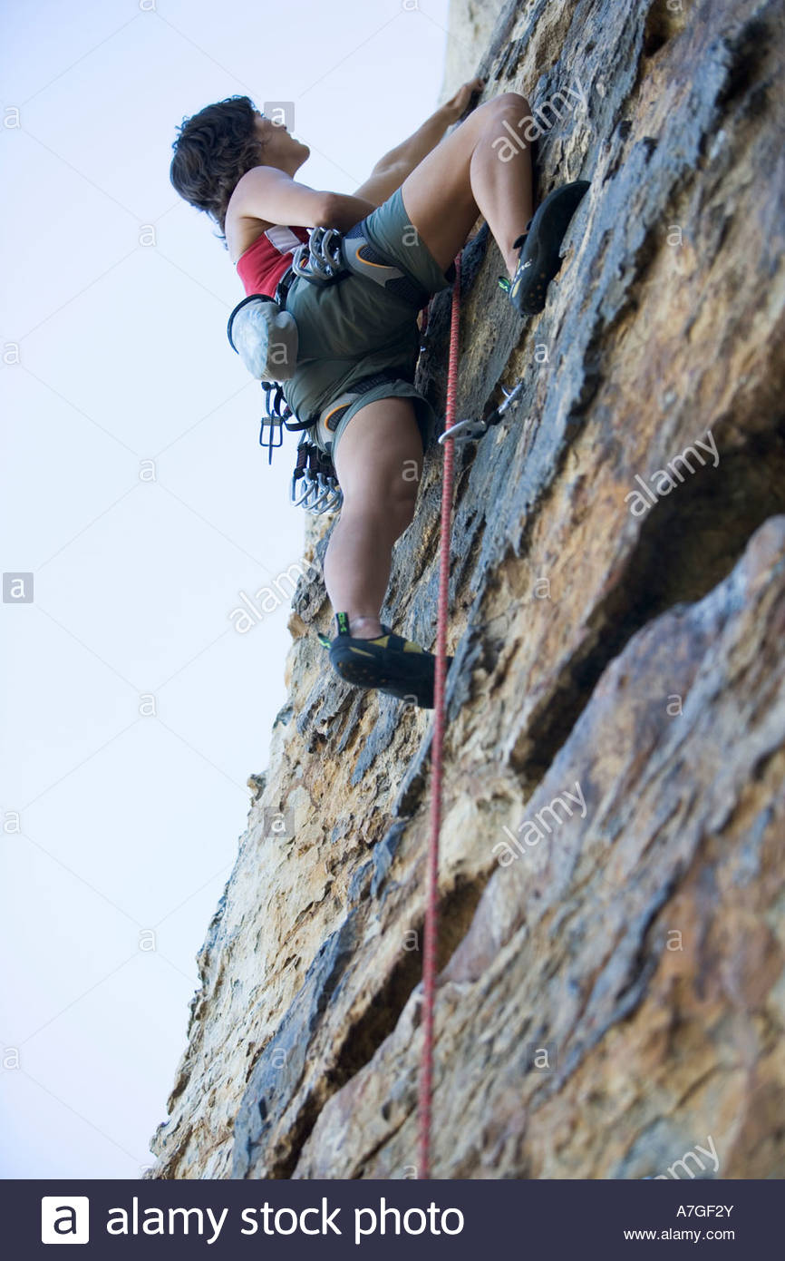 Rock Climbing Close Up Face Stock Photos & Rock Climbing Close Up Face Stock Images Alamy