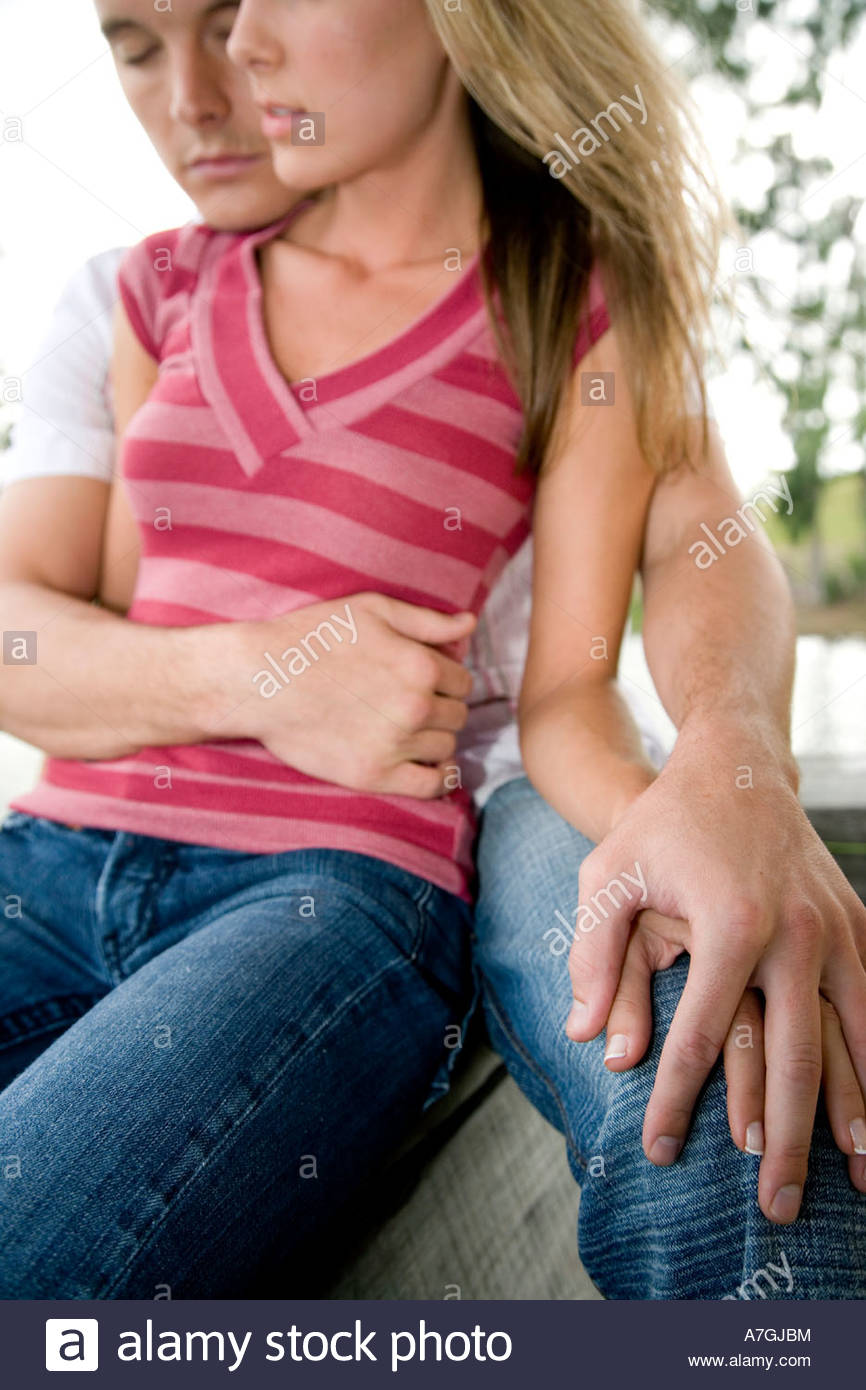 Two Young Lovers Sitting Two Young Lovers Sitting