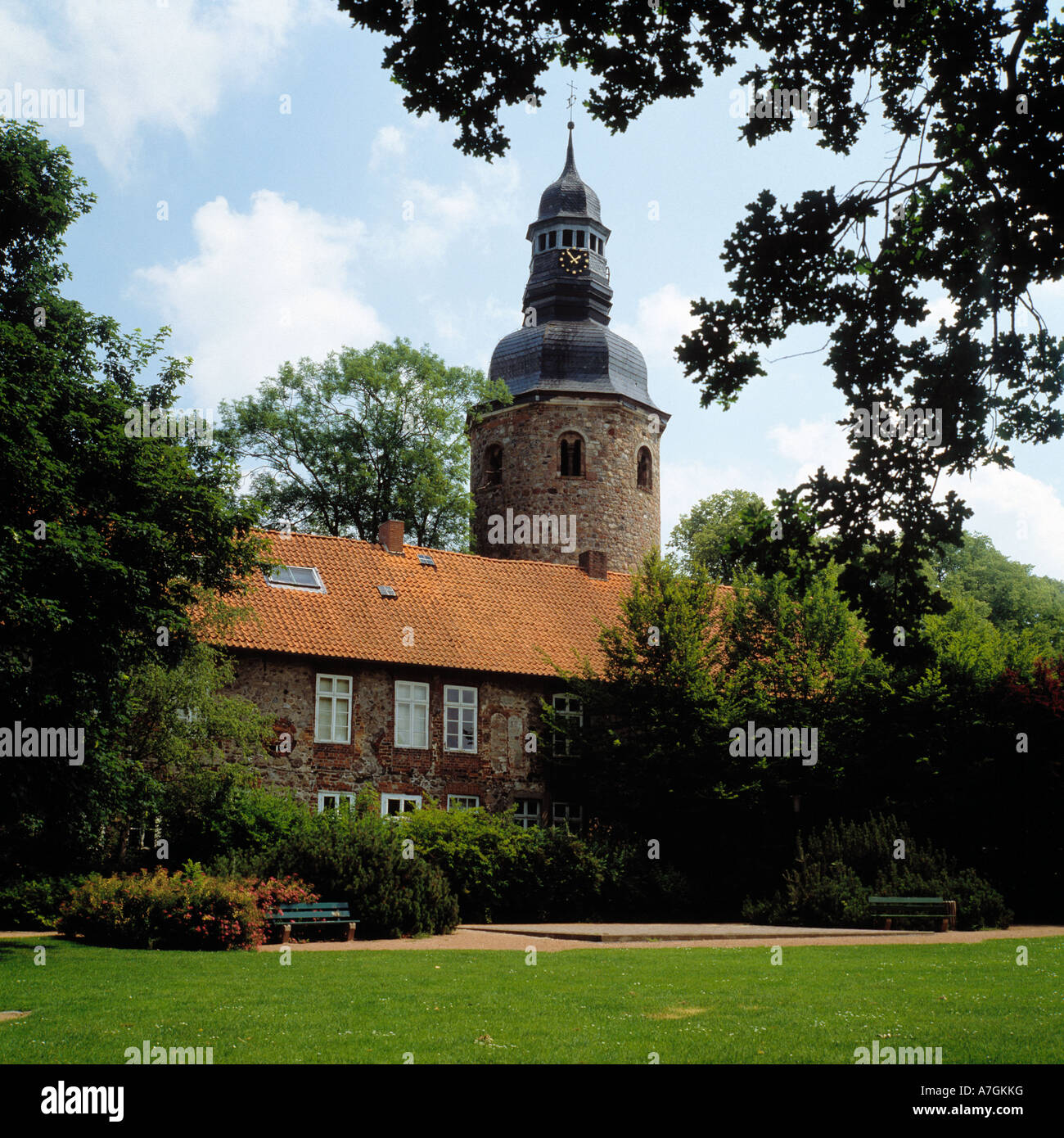 Museum Kloster Zeven mit St. VitiKirche in Niedersachsen Stock Photo