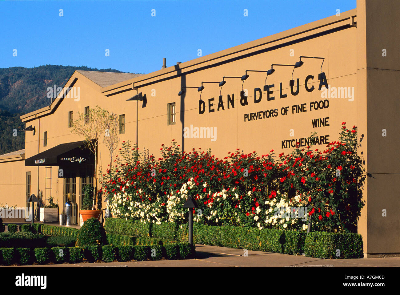 USA, California, Napa, St. Helena, the Dean & DeLuca store in the Napa Valley Stock Photo