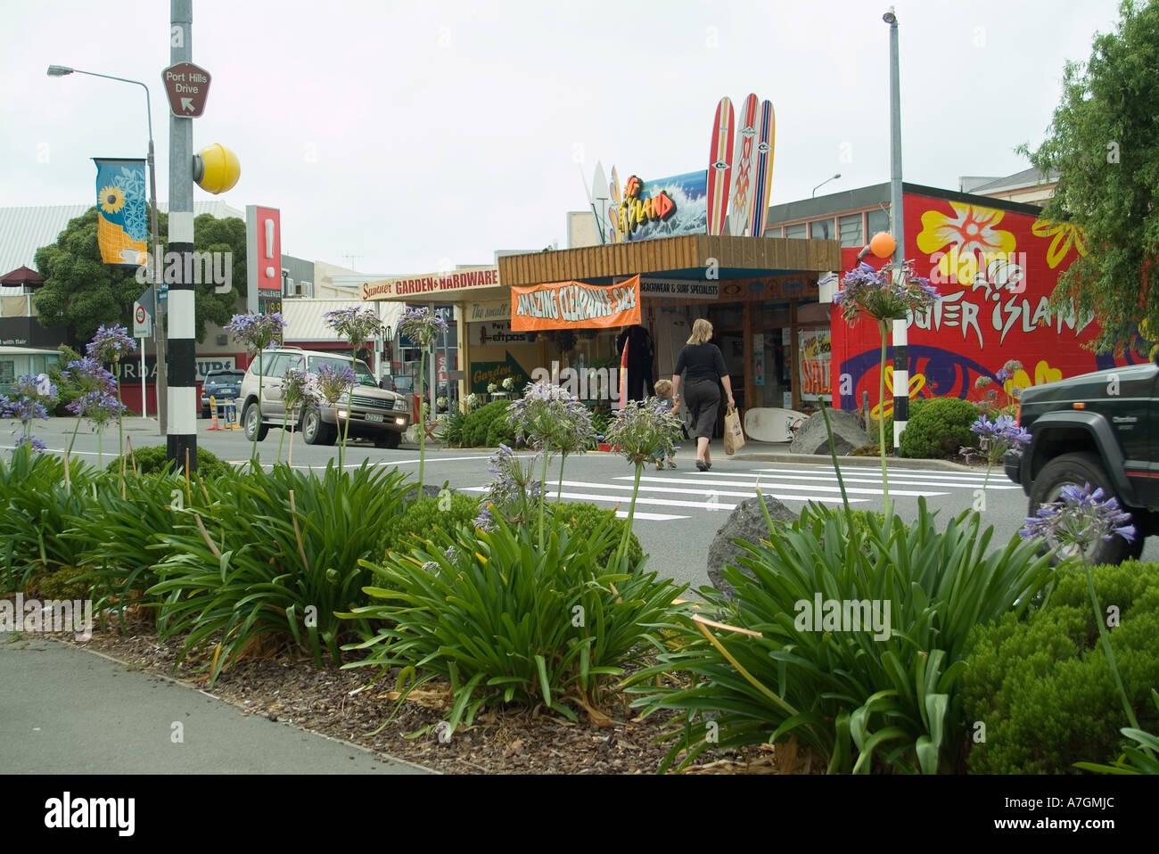 Sumner Town, Christchurch New Zealand Stock Photo Alamy